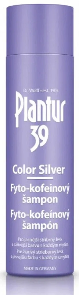 Plantur 39 Color Silver Phyto-caffeine șampon 1×250 ml, șampon cu cafeină