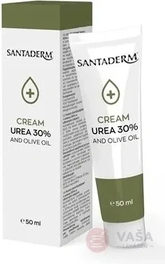 SANTADERM CREAM UREA 30% AND OLIVE OIL cremă cu uree și ulei de măsline 1x50 ml Viva — preț și oferte