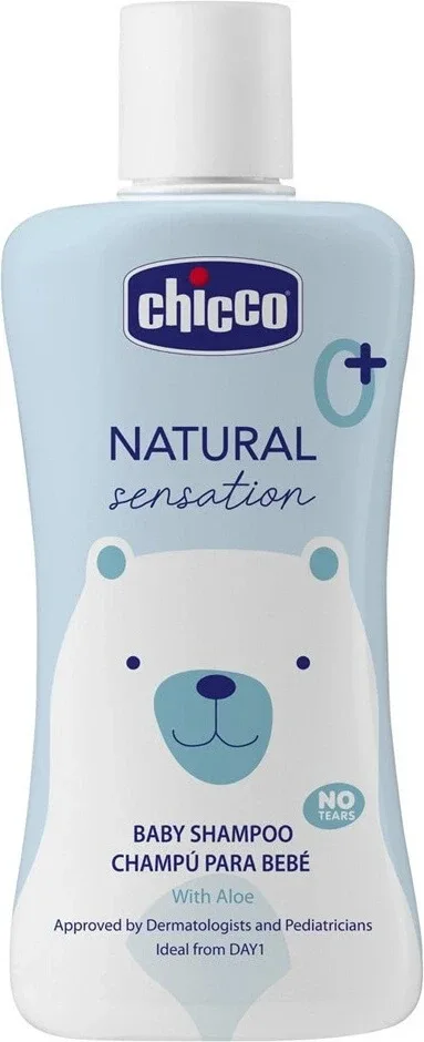 CHICCO Șampon Natural Sensation cu Aloe 200ml, 0m+ 1×200 ml, șampon pentru copii pentru păr — preț și oferte
