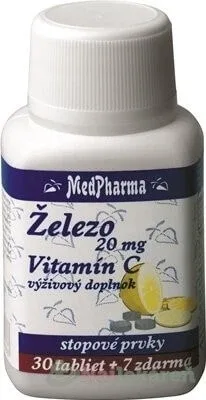 MedPharma FIER 20MG + Vit. C 1×37 tbl, fier — preț și oferte