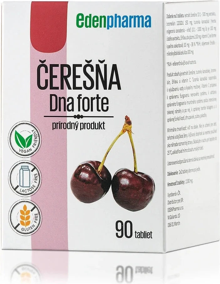 EDENPharma Cherry DNA forte 1×90 tbl, supliment alimentar — preț și oferte