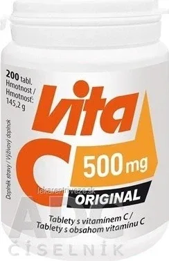 Vitabalans Vita C 500 mg ORIGINAL 1×200 tbl, vitamina C — preț și oferte