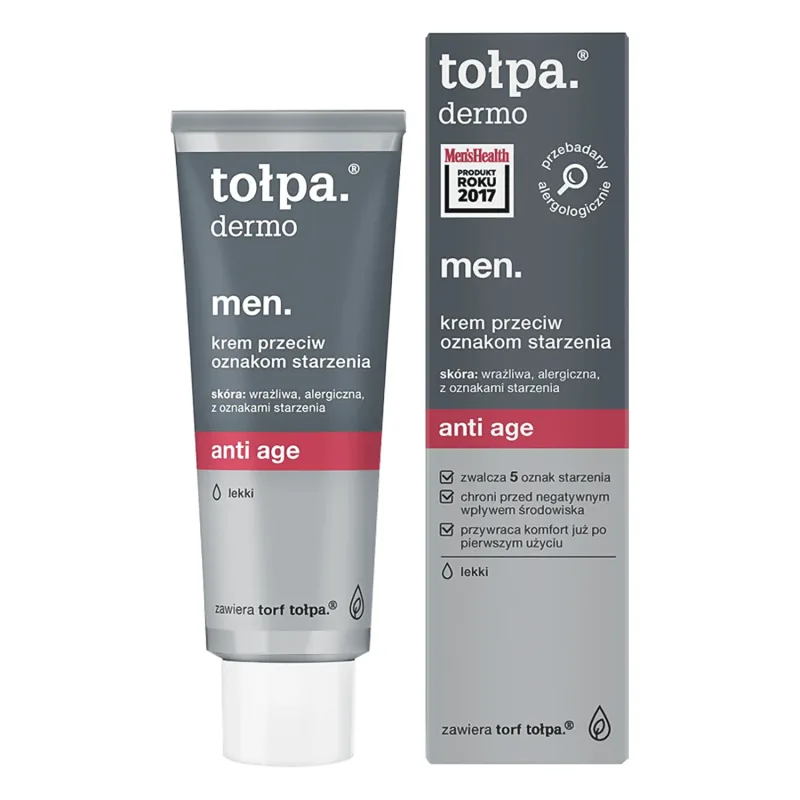 Tolpa Dermo MEN, Anti-age, cremă anti-îmbătrânire, 40 ml — preț și oferte