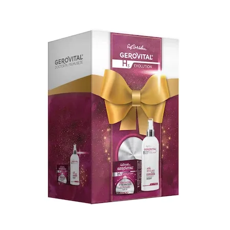 Set cadou Gerovital H3 Evolution: Crema antirid, 50 ml + Apa micelara, 150 ml — preț și oferte