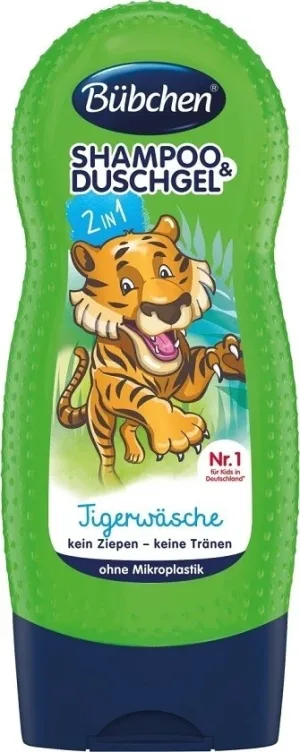 Bübchen Kids Șampon și gel de duș 2in1 Tiger 1×230 ml, șampon și gel de duș