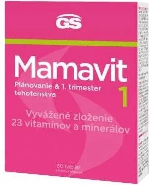 GS Mamavit 1 Planificare și primul trimestru 30 comprimate 1×30 tbl, supliment alimentar