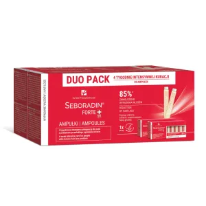 Seboradin Forte 28 fiole, Pachet tratament pentru căderea părului, Duo pack 2x14 fiole