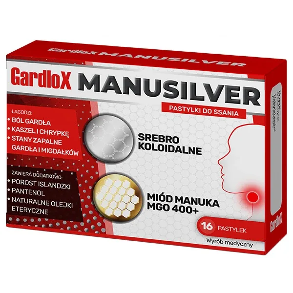 Gardlox Manusilver, 16 pastiluțe Antibiotice — preț și oferte