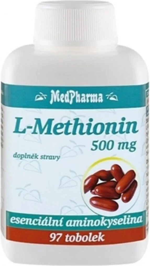 MedPharma L-Metionină 500 mg 1×97 cps, supliment alimentar — preț și oferte