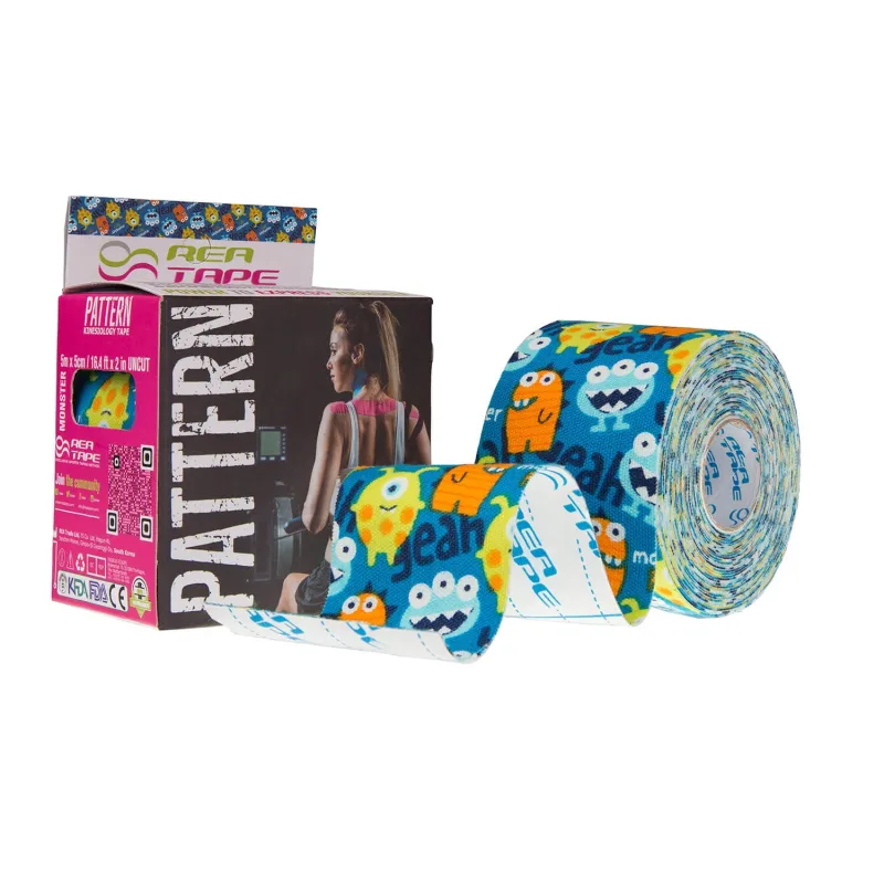 Rea Tape Pattern, bandă kinesiologică, monștri, 5 cm x 5 m — preț și oferte