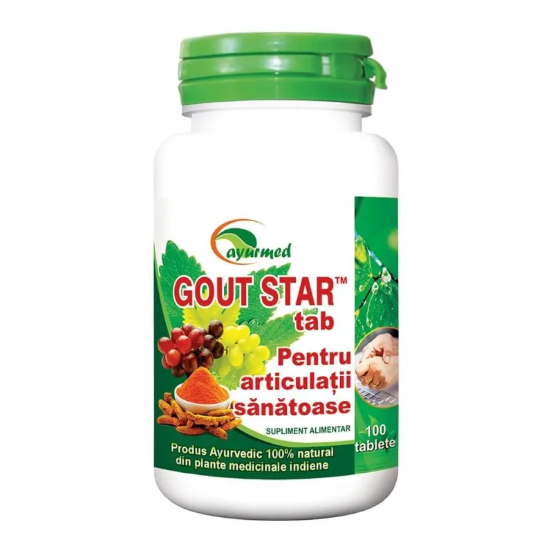Gout Star, 100 tablete, Ayurmed — preț și oferte