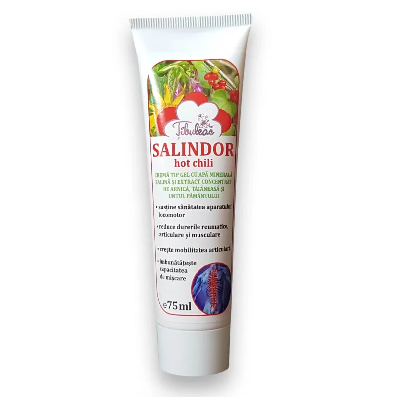 Salindor crema tip gel Hot Chili, 75 ml, Tibuleac Plant — preț și oferte