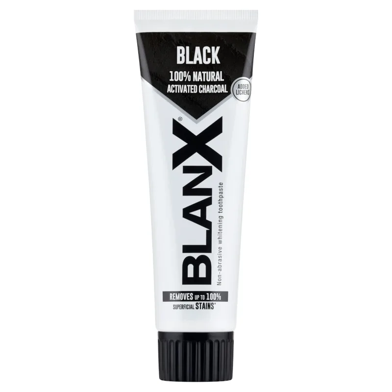 BlanX Black, pastă de dinți de albire cu cărbune activ, 75 ml — preț și oferte