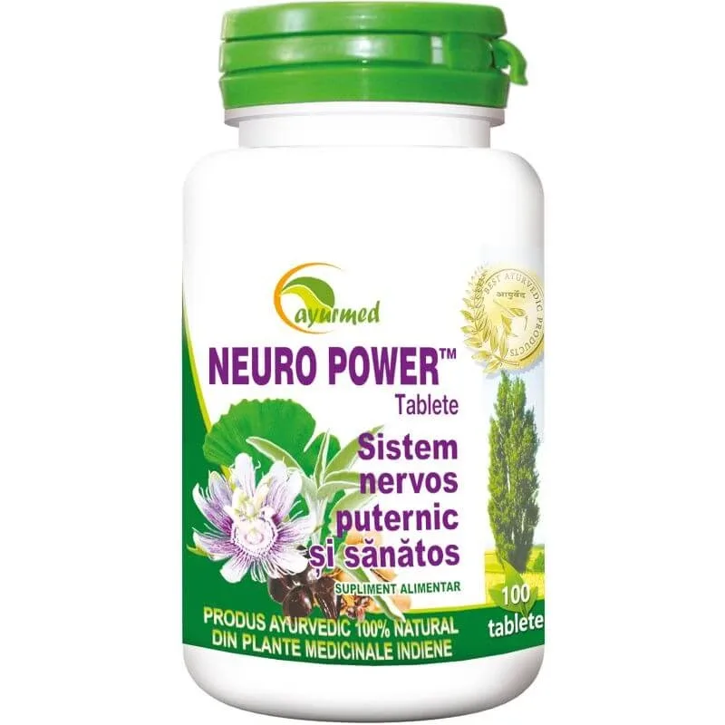 Neuro Power, 100 tablete, Ayurmed — preț și oferte