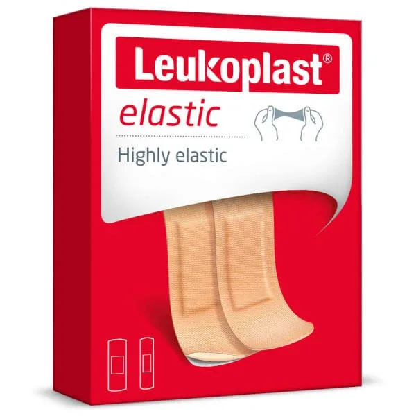 Leukoplast Elastic, plasturi cu pansament, 2 dimensiuni, 20 de bucăți — preț și oferte
