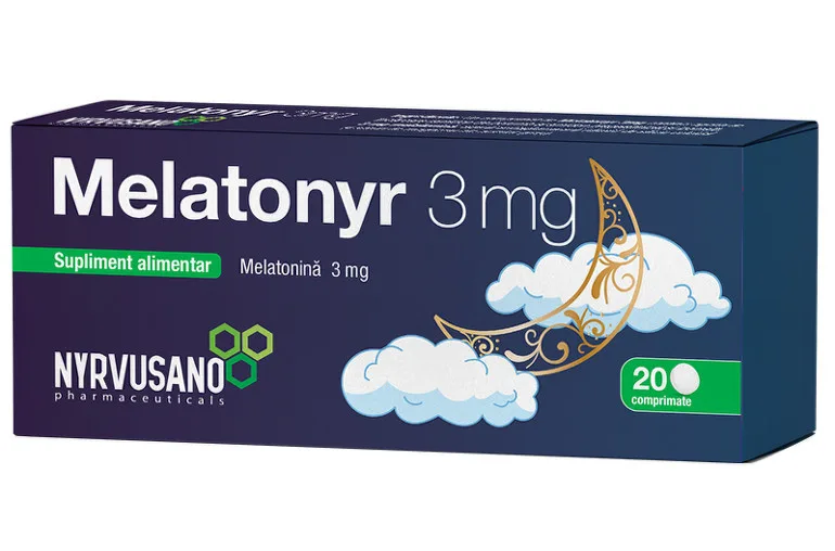 Melatonyr 3mg x20cpr NYRVUSANO — preț și oferte