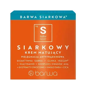 Barwa Sulfur Cremă matifiantă, 50ml