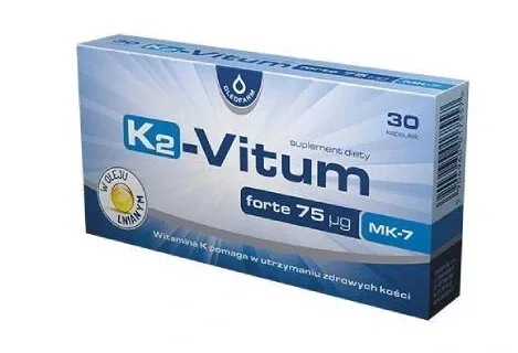 K2-Vitum Forte 75 mcg MK-7, 30 capsule — preț și oferte