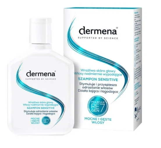 Dermena, Șampon sensibil pentru scalp sănătos, căderea excesivă a părului, 200 ml — preț și oferte