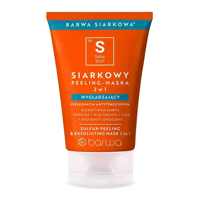 Barwa Sulfur scrub 2in1 mască exfoliantă, 120ml — preț și oferte