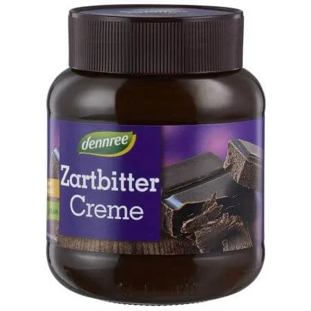 Crema eco de ciocolata neagra, 400 g, Dennree — preț și oferte