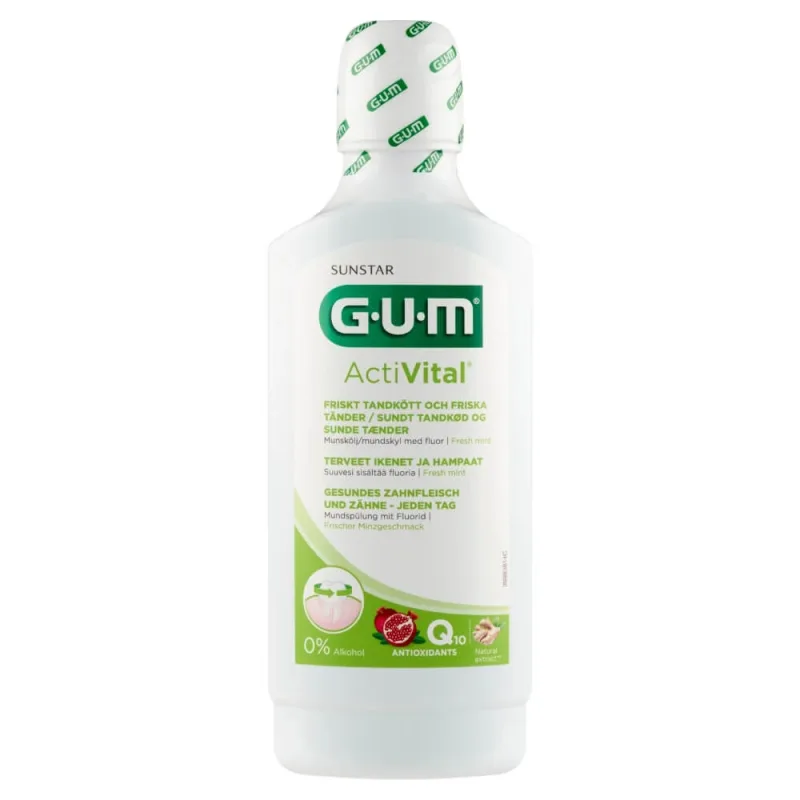 Sunstar Gum ActiVital apă de gură, 500 ml — preț și oferte