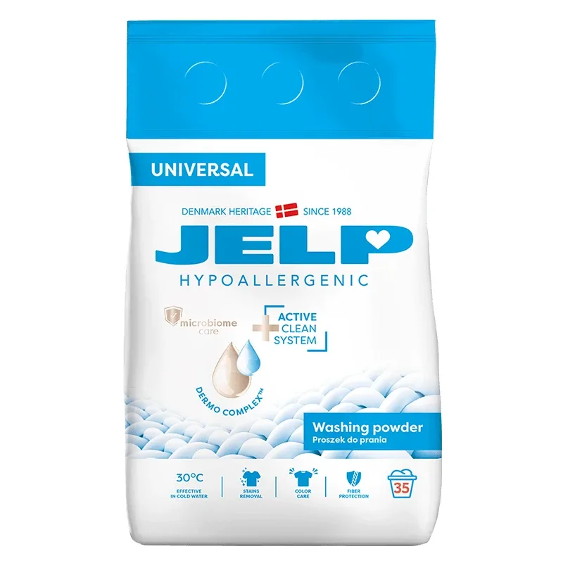 Jelp Hypoallergenic, praf de spălat hipoalergenic, universal, 2.1 kg — preț și oferte