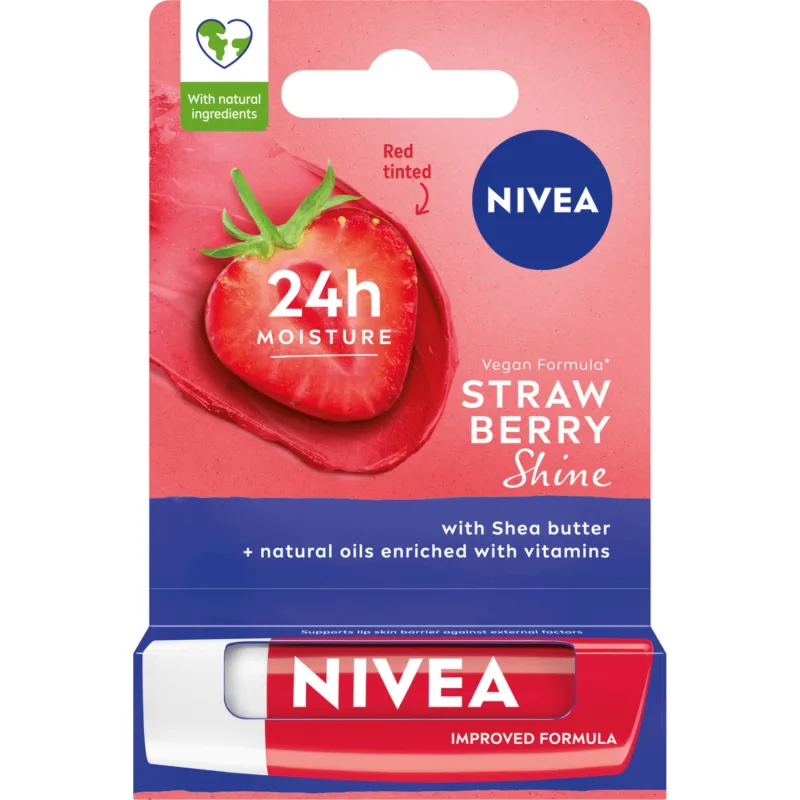 Nivea Strawberry Shine, ruj hrănitor, 4.8 g — preț și oferte