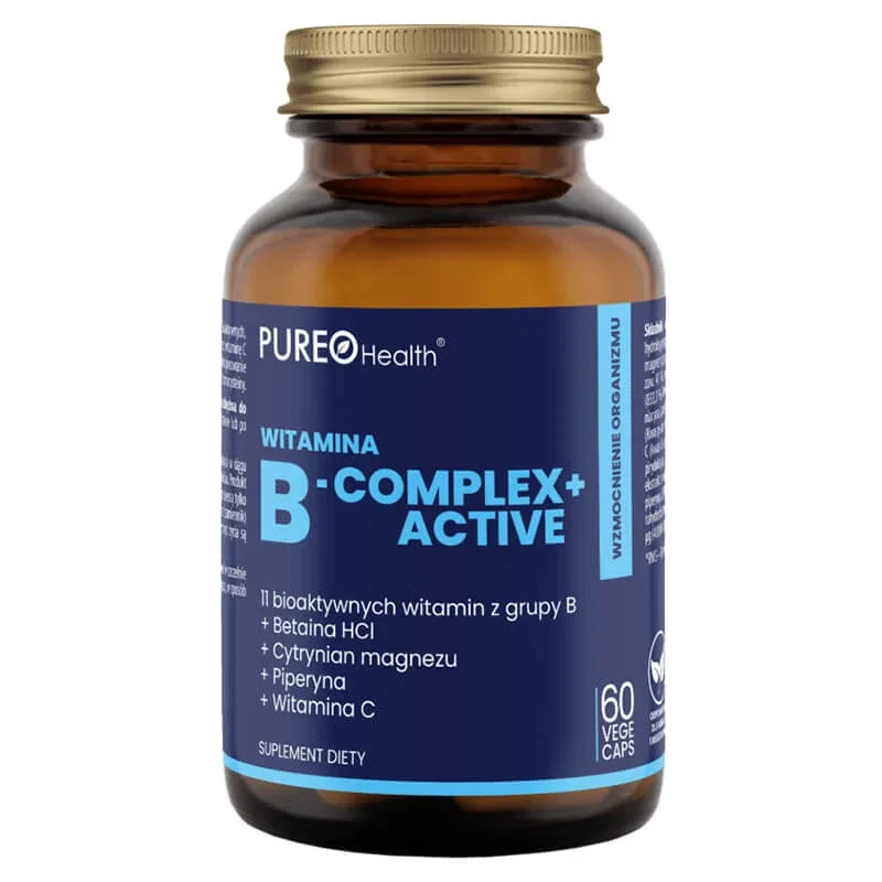 Pureo Health Vitamina B-Complex + Active, 60 capsule — preț și oferte