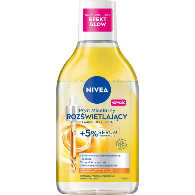 Nivea, loțiune micelară iluminatoare cu 5% ser, 400 ml — preț și oferte