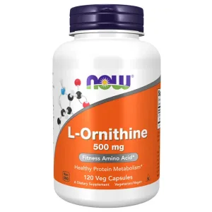 Now Foods L-Ornithine, L-Ornithine 500 mg, 120 capsule