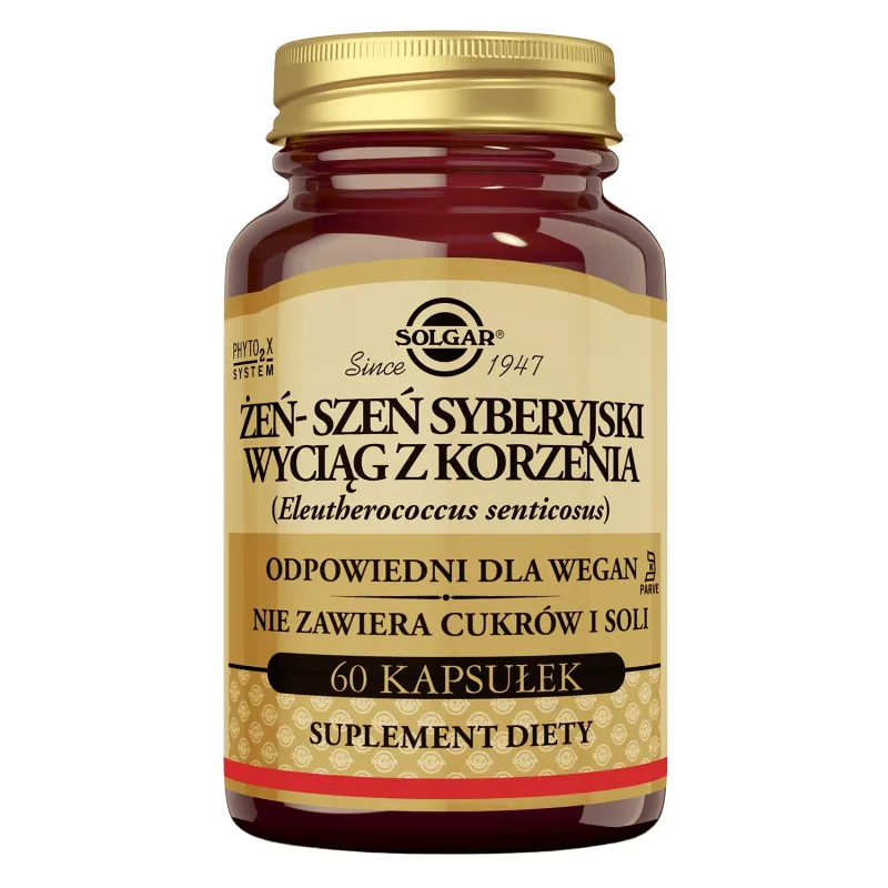 Solgar Ginseng siberian, 60 capsule vegetale — preț și oferte