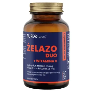 Pureo Health Duo fier + vitamina C, 60 capsule