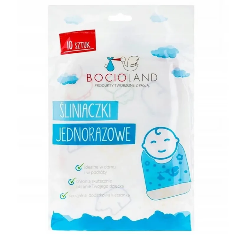 Bocioland, bavete de unică folosință, de la naștere, 10 bucăți — preț și oferte