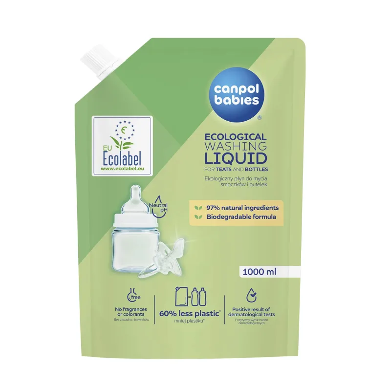 Canpol Babies, lichid ecologic pentru curățarea biberonului, rezervă, 1 l — preț și oferte