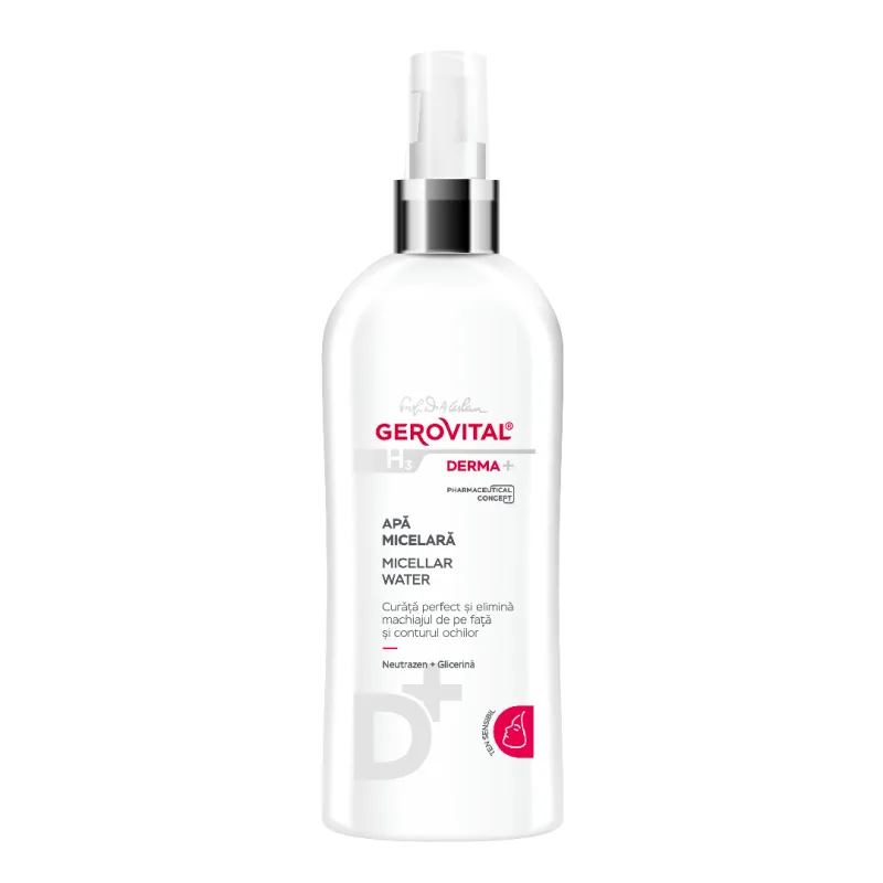 Apa micelara H3 Derma+, 150 ml, Gerovital FARMEC — preț și oferte