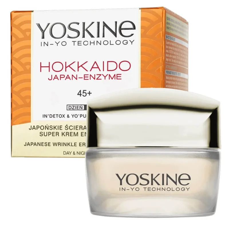 Yoskine Hokkaido Japan-Enzyme 45+, cremă super enzimatică, 50 ml — preț și oferte