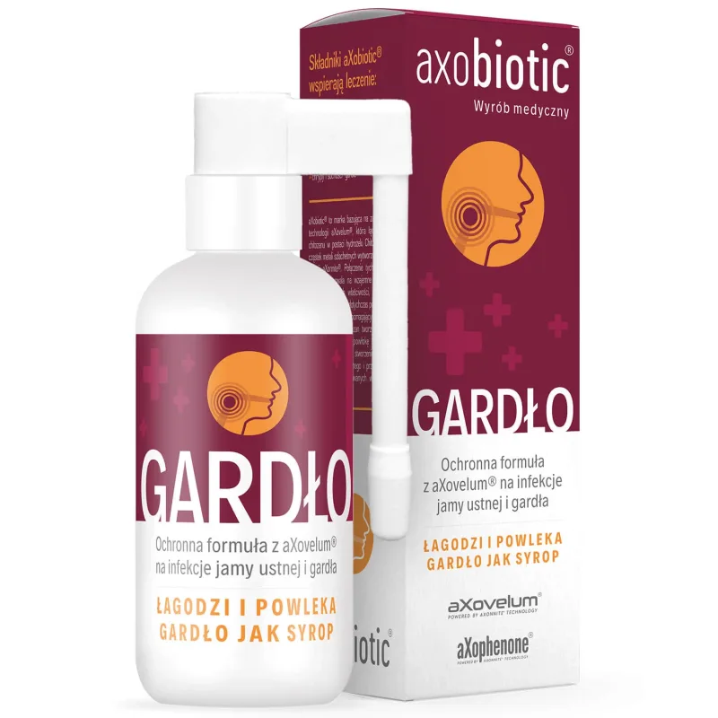 Axobiotic Throat, spray pentru gât pentru adulți și copii de la vârsta de 3 ani, 30 ml — preț și oferte