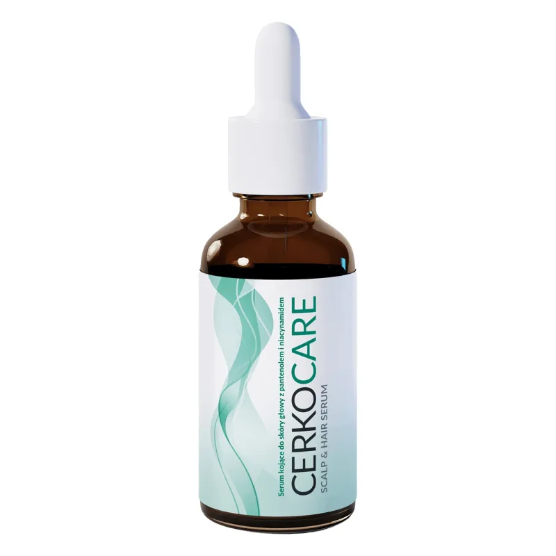 Cerkocare, ser calmant pentru scalp cu pantenol și niacinmidă, 50 ml — preț și oferte