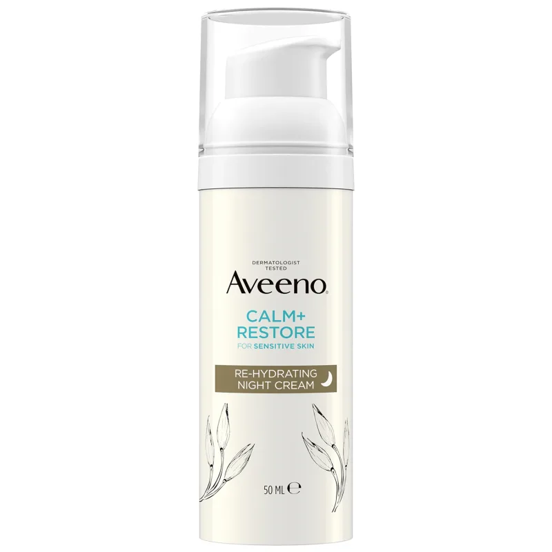 Aveeno Calm+ Restore, cremă de noapte pentru restabilirea hidratării, 50 ml — preț și oferte