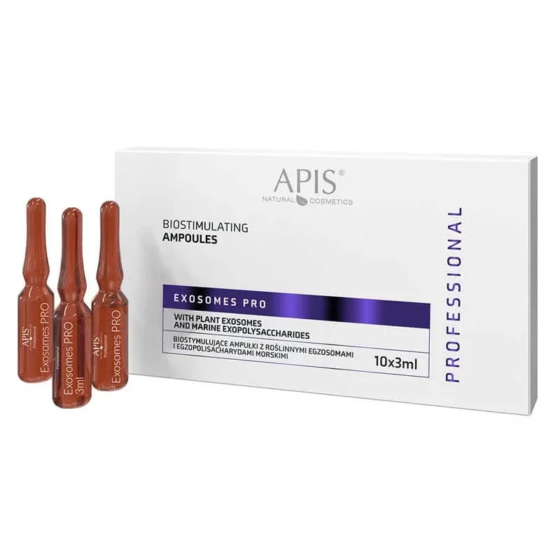 Fiole concentrate biostimulatoare Exosomes Pro cu exozomi vegetali, 10 fiole x 3 ml, Apis — preț și oferte