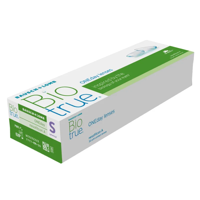 Biotrue ONEday, lentile de contact, 1 zi, sferice, - 1.75, 30 buc — preț și oferte