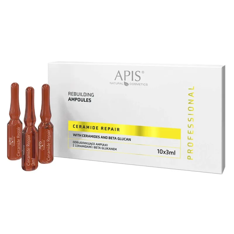 Apis Professional Ceramide Repair, fiole de reconstrucție cu ceramide și beta-glucan, 10 x 3 ml — preț și oferte