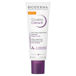 Cremă reparatoare Bioderma Cicabio Creme+, SPF 50+, 40 ml, Naos