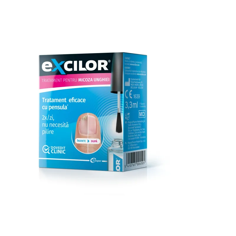 Excilor solutie tratament pentru micoza unghiei, 3,3 ml, Excilor — preț și oferte