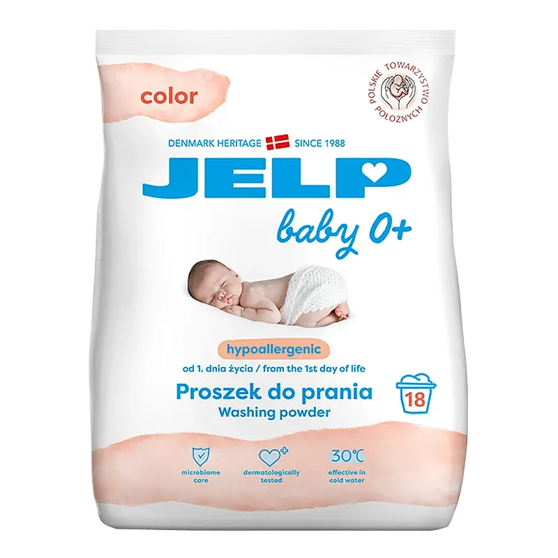 Jelp 0+, praf de spălat hipoalergenic, culoare, 1.35 kg — preț și oferte