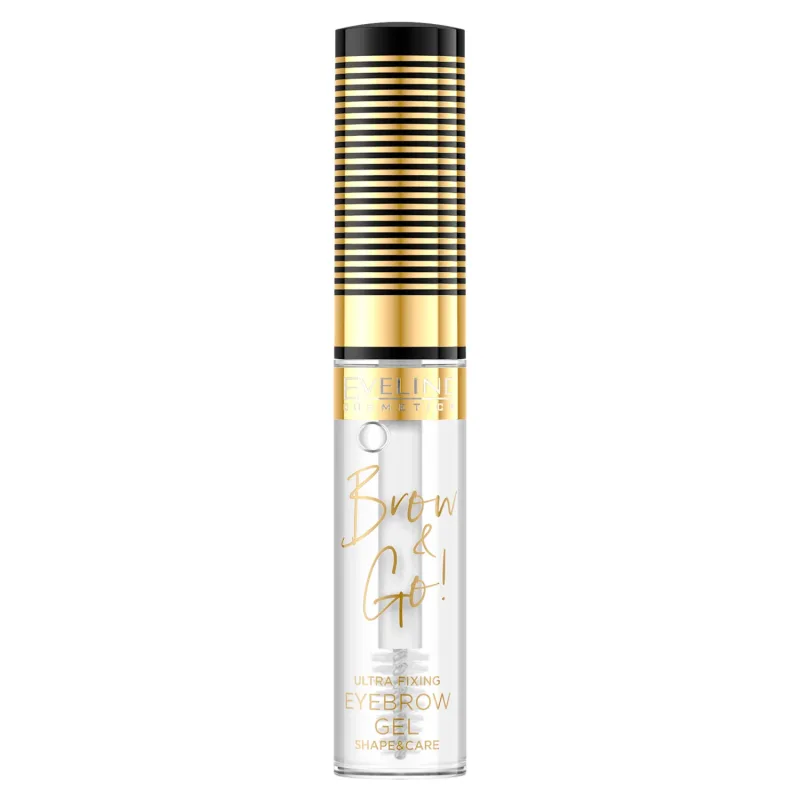 Eveline Cosmetics Brow & Go, gel de fixare a sprâncenelor, transparent, 6 ml — preț și oferte