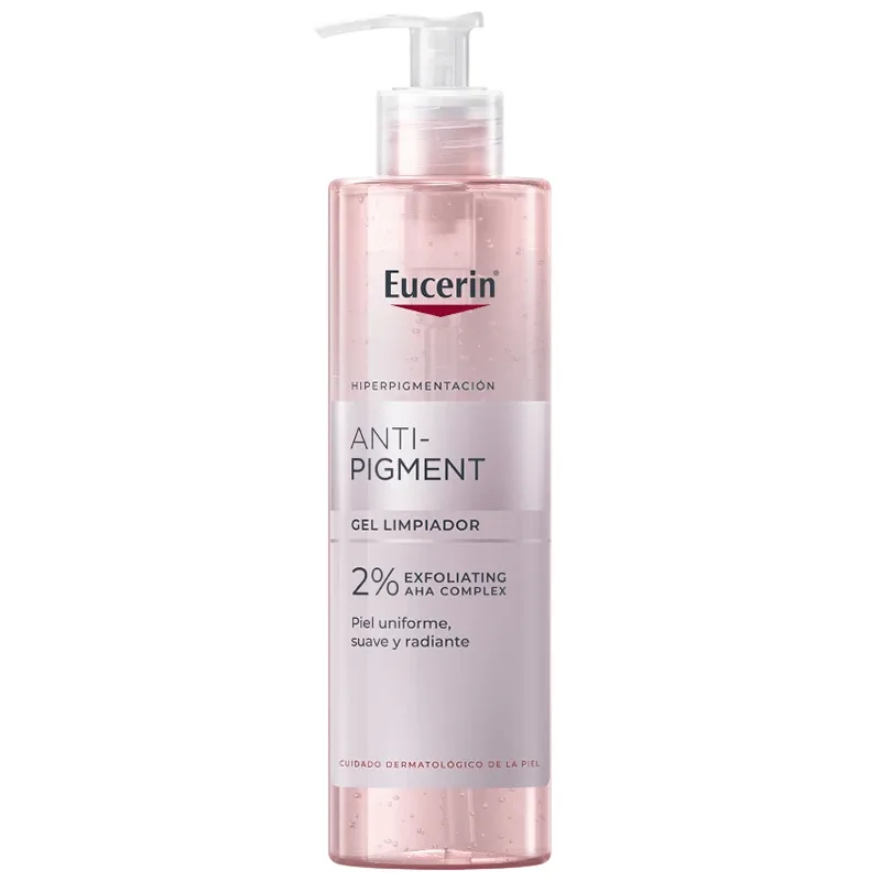 Eucerin Anti-Pigment, gel de curățare facială cu acizi AHA exfolianți 2%, 400 ml — preț și oferte
