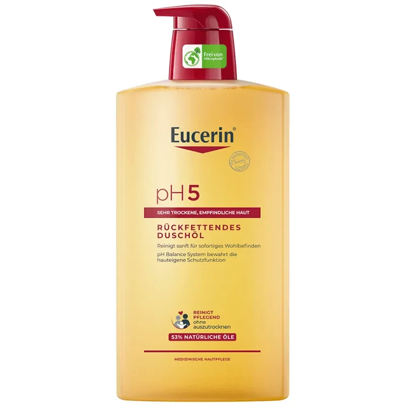 Eucerin pH5, ulei de curățare cu uleiuri naturale, piele uscată, 1000 ml — preț și oferte
