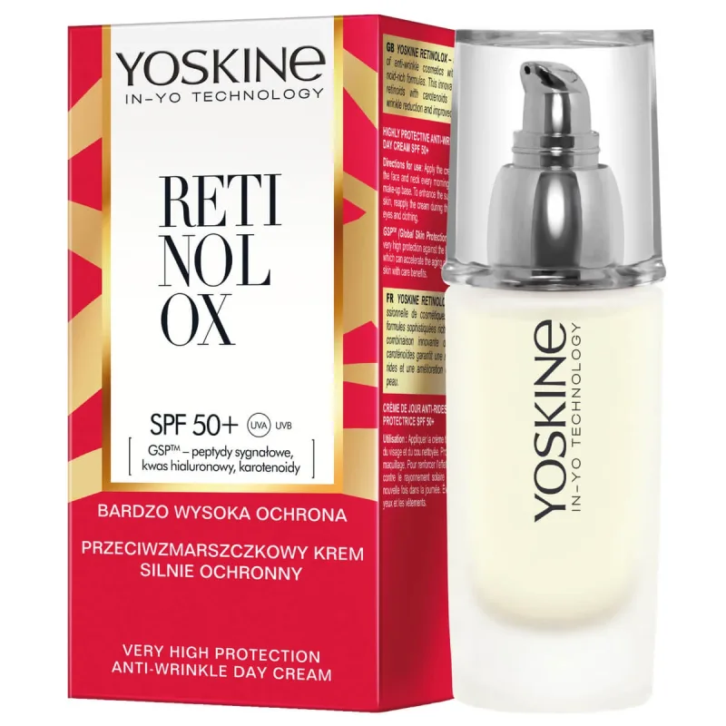 Yoskine Retinolox, cremă antirid cu protecție ridicată SPF 50+, zi, 50 ml — preț și oferte